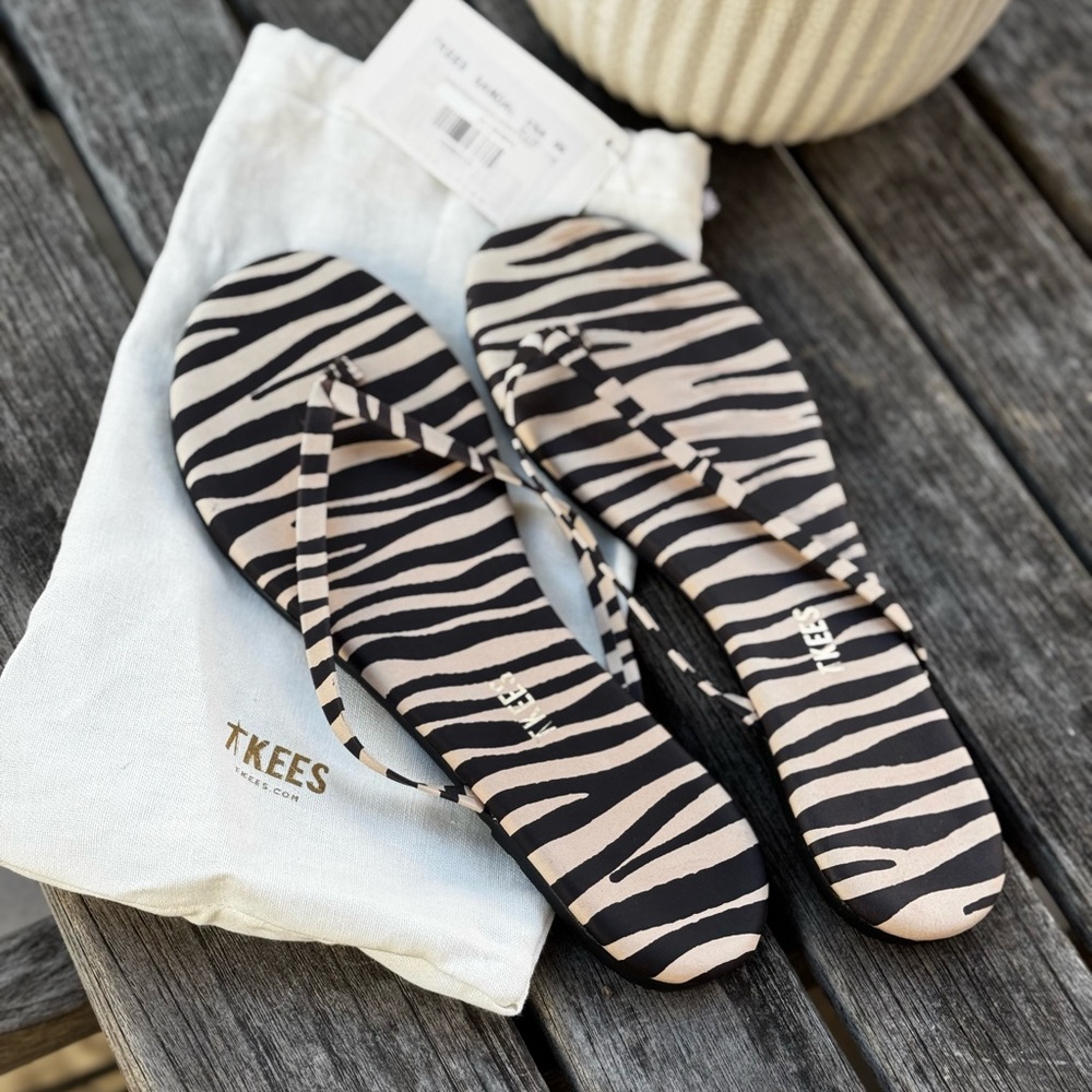 COPY - TKEES Women's Zebra Print Sandal NEW!